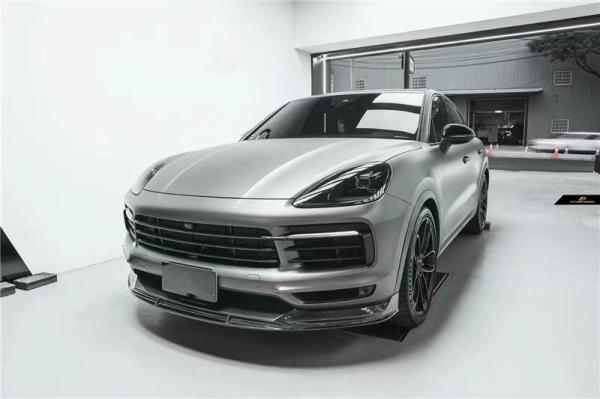For Porsche Cayenne Coupe Carbon Fiber Body Kit  Cayenne Coupe Upgraded FD-style Carbon Fiber Front Lip Diffuser Body Kit