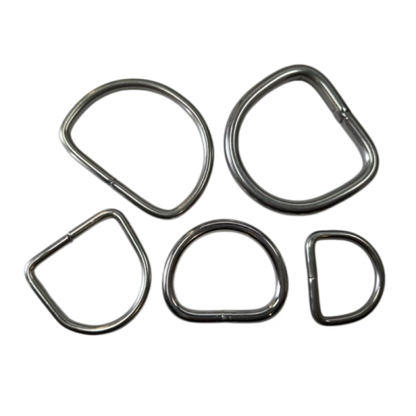 25x30mm Metal D Rings For Fabrication Of Removable Insulation Blanket