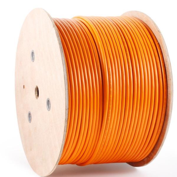 Orange SFTP CAT6A PVC Ethernet Cable 26AWG For Ultra Fast Data Centers