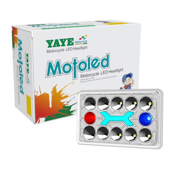 4x6 дюйма Cg125 125cc Красный Синий Мотоцикл Светодиодные фары с пластиковым отражателем