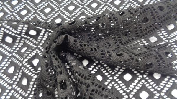Breathable Dot 4 Way Stretch Lace Sportswear Fabric 90% Polyester 10% Spandex