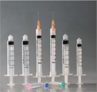 Três porções de Luer travam concêntrico descartável das seringas da injeção esterilizado pelo EO