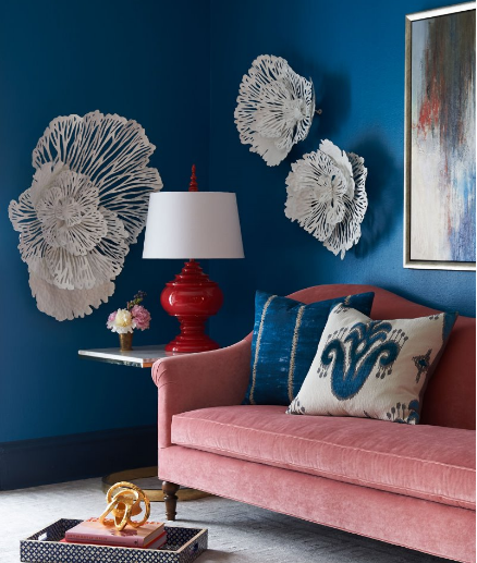 Leisure Hotel Furniture Pink Fabric Sofa , Ordinary Size Hotel Room Sofa