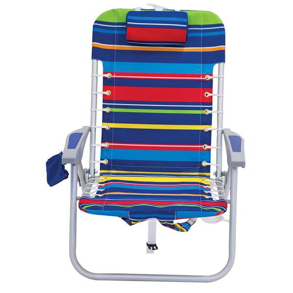 Lawn Beach Chair, Portable Aluminum Dual-Purpose 5-Position Adjustable Durable Folding Beach Chair