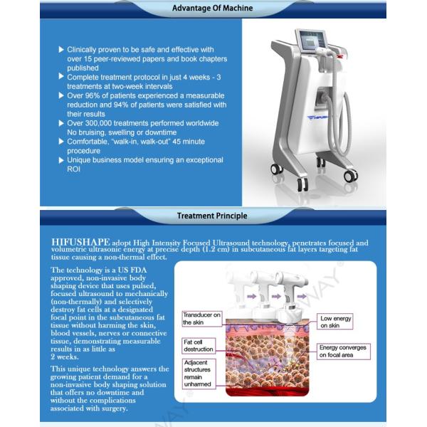 Beat fat loss effect!!! HIFU weight loss slim / HIFU shape slimming machine / hifu fat reduction device