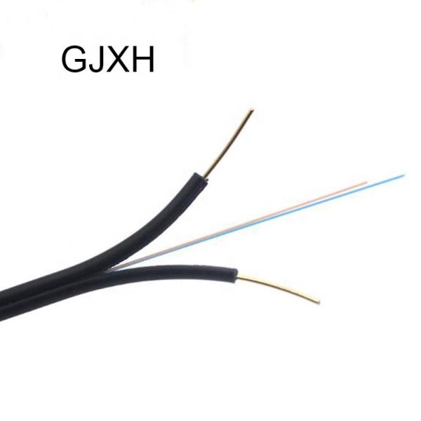 Indoor Outdoor GJYXFCH 2 Core FTTH Flat Fiber Optic Cable