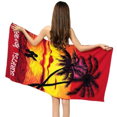 palmier polyvalent de serviette de plage de 250gsm XL Microfiber