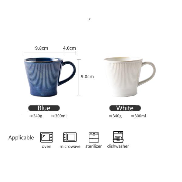 Классическая кружка для отца подарком на День отца 2024 Керамическая кружка скандинавская фарфоровая чашка темно-синяя кружки формы V-формы фарфоровая белая