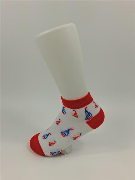 Antibacterial Fabrics Pure Cotton Socks With Elastane No Show Socks Type