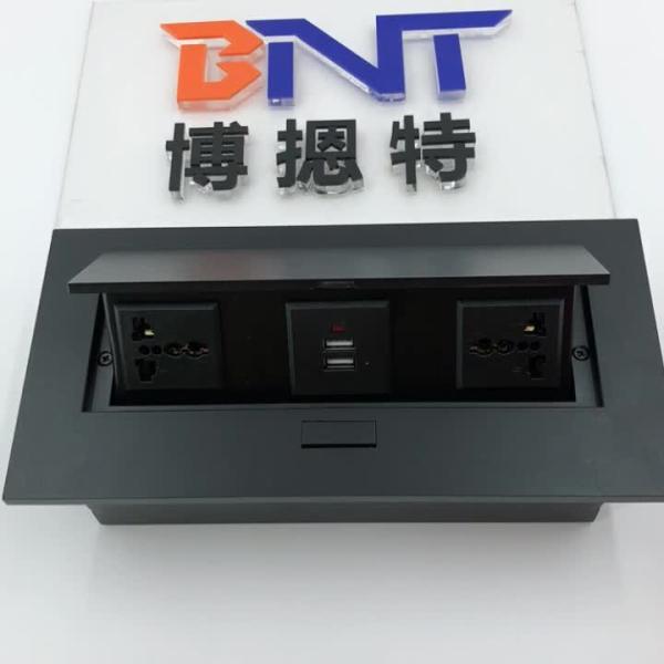 New design office furniture used  multimedia conference pop up usb charger table socket