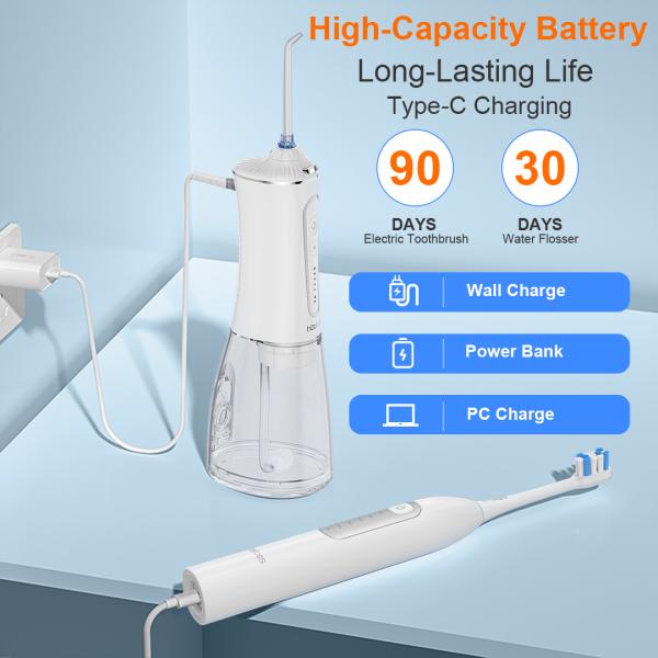 Led Lpx7 Cordless Power Floss 2 In 1 Water Flosser And Toothbrush OEM ODM Service