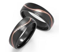 Factory Wholesale Black and Gray Zirconium & Titanium Wedding Bands & Men's Jewelry without fading Men's Wedding bands