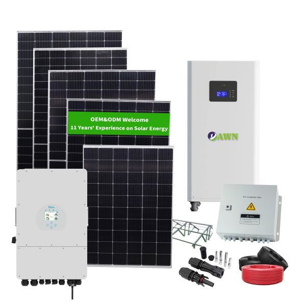 Hot Sale Photovoltaic Panel Solar Power System 5KW 6KW 8KW 10KW Complete Hybrid Solar Energy System for Home