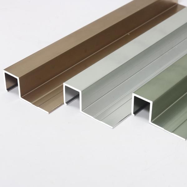 12mm Decorative Metal Profile Wall Ceramic Tile Outside Corner Edge Aluminium Tile Trim