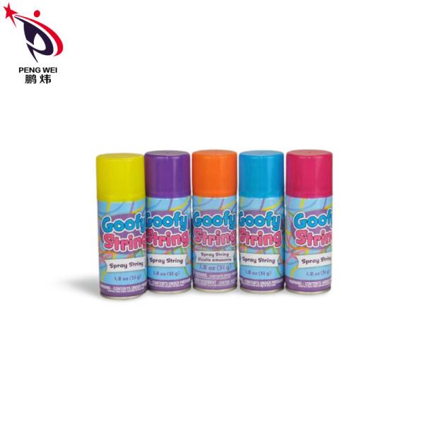 Multi-color wedding birthday party festival christmas party hand spray crazy ribbon silly string spray