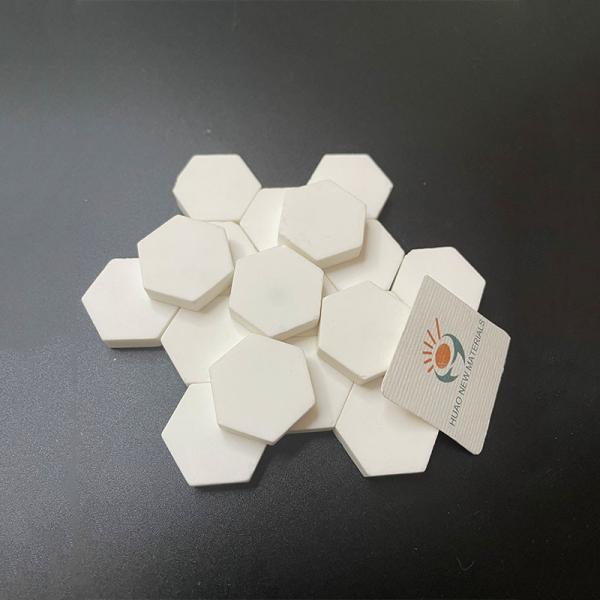 92% 95% Placas cerámicas de aluminio de forma hexagonal azulejos de mosaico