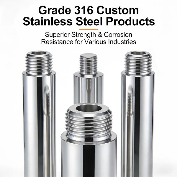 Grade 316 Stainless Steel Custom Parts Corrosion Resistance For Aerospace Industries