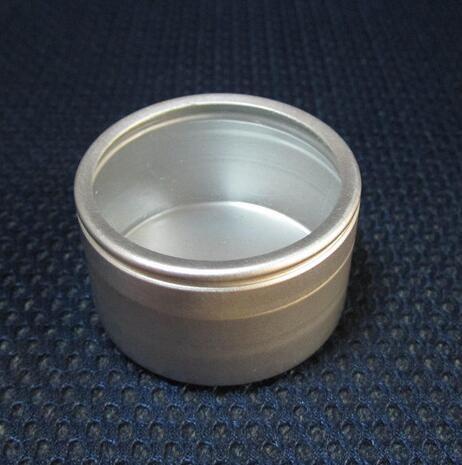 Aluminum Round Cosmetic Packaging/Cream Jars With Press Cap in Trapdoor-20G & 20ML 