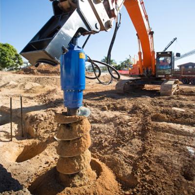 65mm Round Hydraulic Earth Drilling Machine With 2 Optional Output Shafts