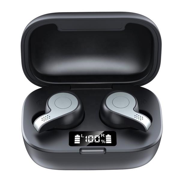 Black DC 5V 1A 50mAh Wireless Bluetooth Earphone