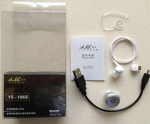 Mini ultra mobile Phone  Wireless Bluetooth headset earphone for Iphone Samsung YE-106S