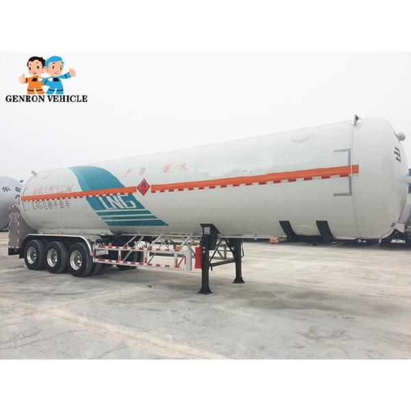 Liquid Normal Gas LNG Cryogenic Fuel Tank Semi Trailer three axles