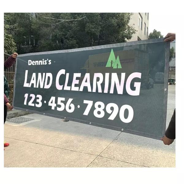 Custom Outdoor Advertising Banner Digital Printing Mesh Outdoor Banner