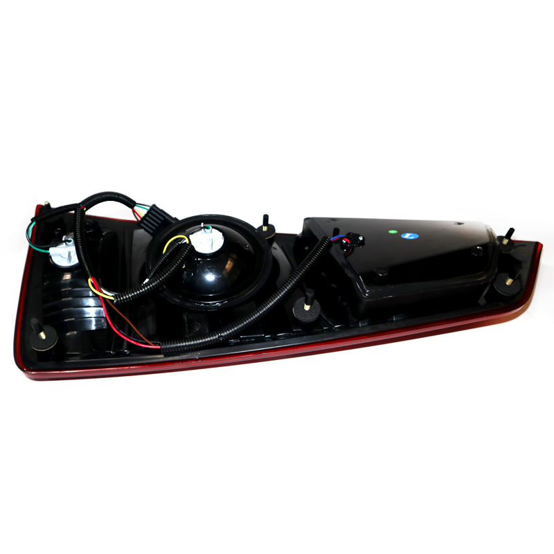 24V Trailer Universal Long Strip LED Rear Tail Light with IP68 Glue-filled Waterproof, Reflective Warning Strip, and Universal Mounting Hole