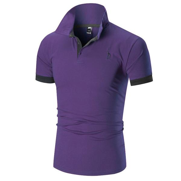 Print Pattern Type 330 Grams Plain Casual Golf Custom Logo Simple Polo Shirt For Men