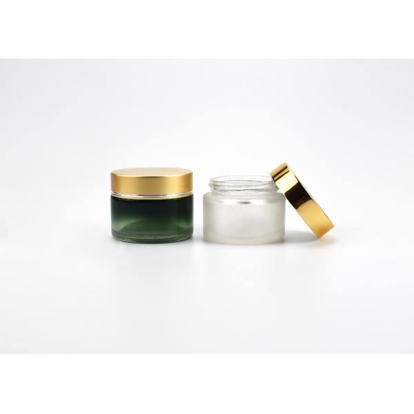 Wholesale Classic Sustainable 1.7OZ 50g Glass Cosmetic Jar With Cap For Skin Care, Eco Friendly Cosmetic Containers