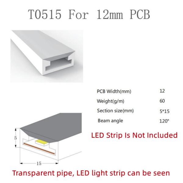 Нейтральный белый 120 светодиодов / м Прохладный белый светодиодный неоновый флекс IP65 водонепроницаемый постоянный ток 12В 6x12 мм Полный комплект