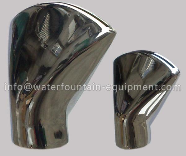 Flat Mouth Stainless Steel Nozzle , Water Film DN25 Jet Spray Nozzle