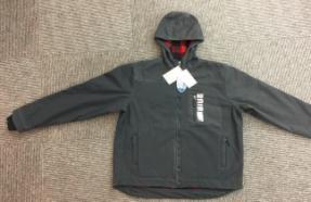 Thick Mens Work Jacket With Hood Soft Bonded Shell Fabric Custom Size