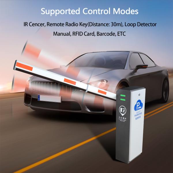 Security Parking Boom Barrier Gate Anti Crash Customized Motor Power OEM