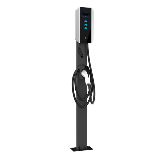 7kW/11kW/22kW Smart EV Wall Charger Type 2 Plug RFID Card Access Mobile App IP65 Protection Level