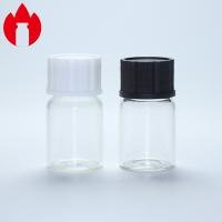 7ml despejan envase superior roscado del frasco de la botella del vidrio de Borosilicate el mini