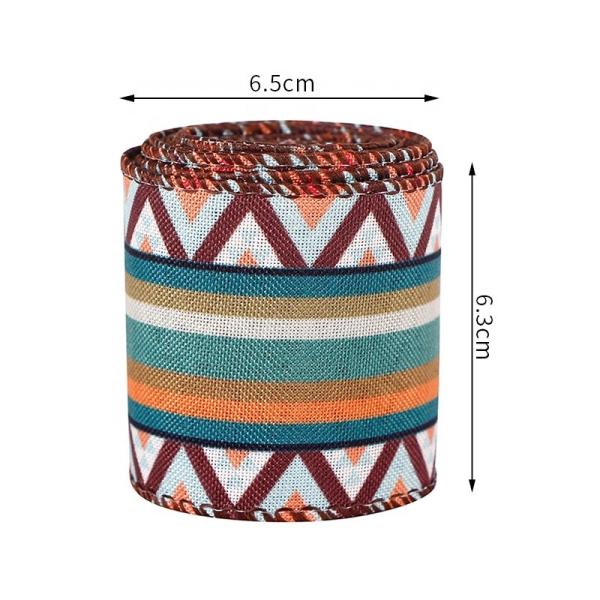 Faixas coloridas de design com fio personalizadas Faixas impressas de 2,5 polegadas para decoração de festas
