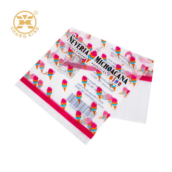 Bolsa de sello lateral Bolsa de embalaje de helados Bolsa de embalaje de dulces Bolsa de plástico