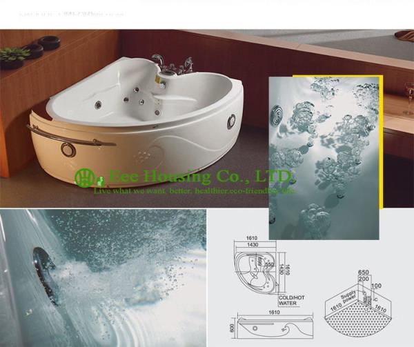 massage bathtub environmental suite 2 person acrylic bathtub with led light,fancy shape free standing whirlpool Jacuzzi