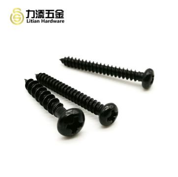 China factory wholesale M8 black pan head self tapping aluminum screws
