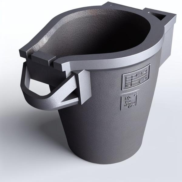 100-500 kg SiC Graphite Crucibles for Metal Induction Melting Designed for High Temperature Melting and Casting Applications