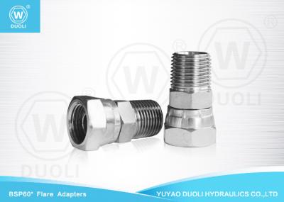 Encaixes de anteparo hidráulicos do alargamento BSP do homem 60° de BSPT, adaptador cabendo do giro fêmea de BSP