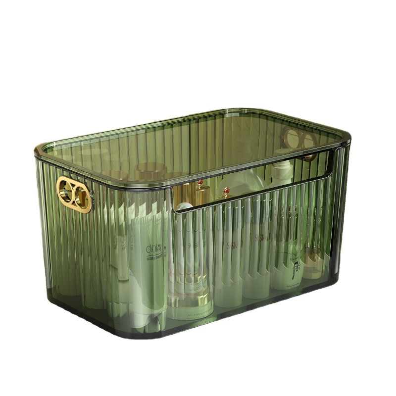 Clear Desktop Makeup Organizer Skincare Jewelry Storage Display Case