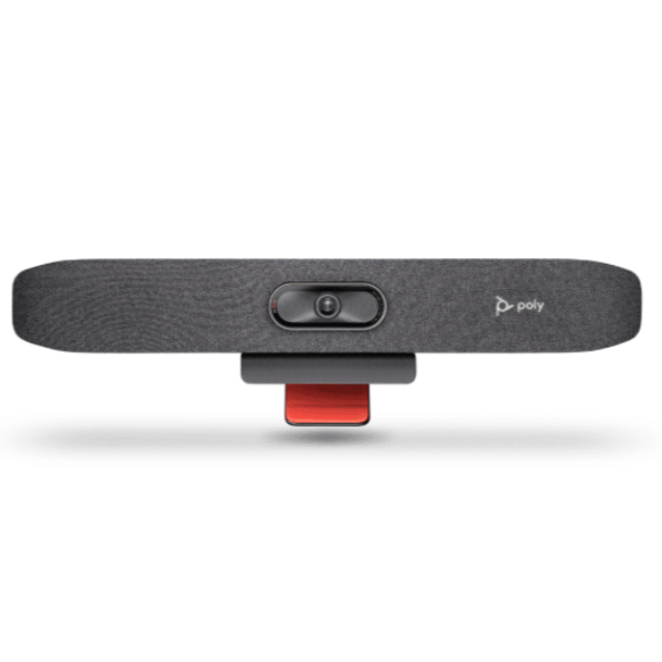 Poly Studio R30 USB Video Bar (4K UHD, 120° FOV, 3-Mic Array, DirectorAI, USB-C, Model: 842D2AA)