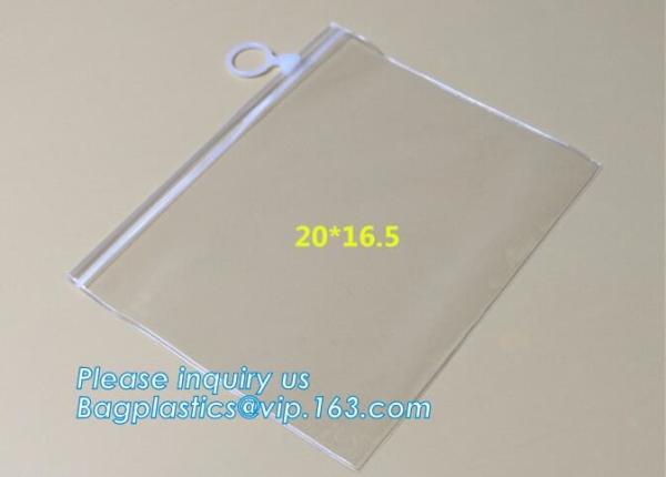 k Zipper Slider Bags Heavy Duty, MultiFunctional clear zipper slider pvc bikini packing swimming bag, frosted swim
