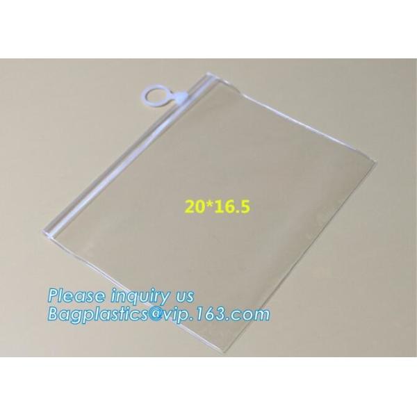 Zip lockkk Zipper Slider Bags Heavy Duty, MultiFunctional clear zipper slider pvc bikini packing swimming bag, frosted swim