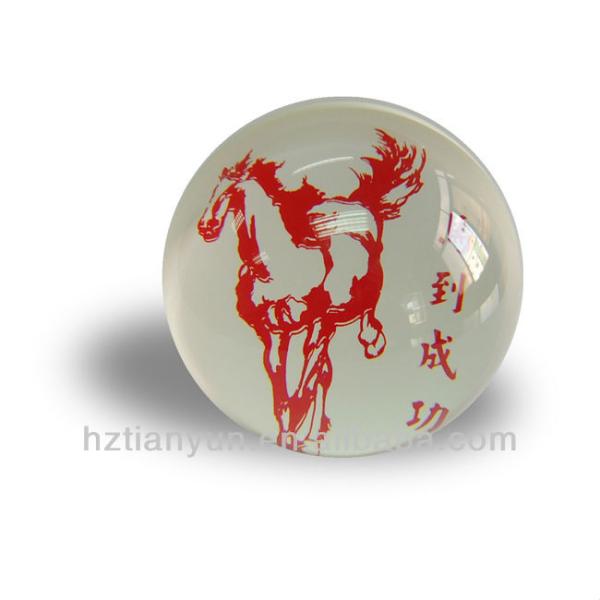 Шарик смолы цветка подарка дела, кристаллический акриловый вес бумаги