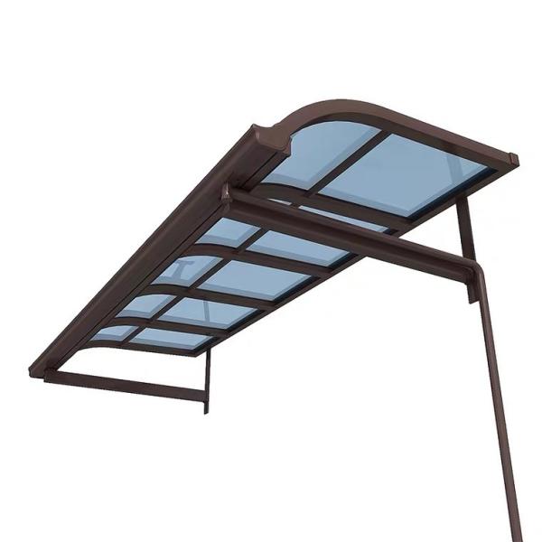 Balcony Aluminum Awning Canopy Waterproof Outdoor 2.0mm Thickness Polycarbonate