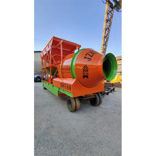 JZM1200 Mobile Two Bin Speed Concrete Mixing Station 1920L Feed Capacity