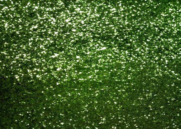 Light Green Frosted Chunky Glitter Fabric 0.55mm Thickness For Shoes And Wallpaper